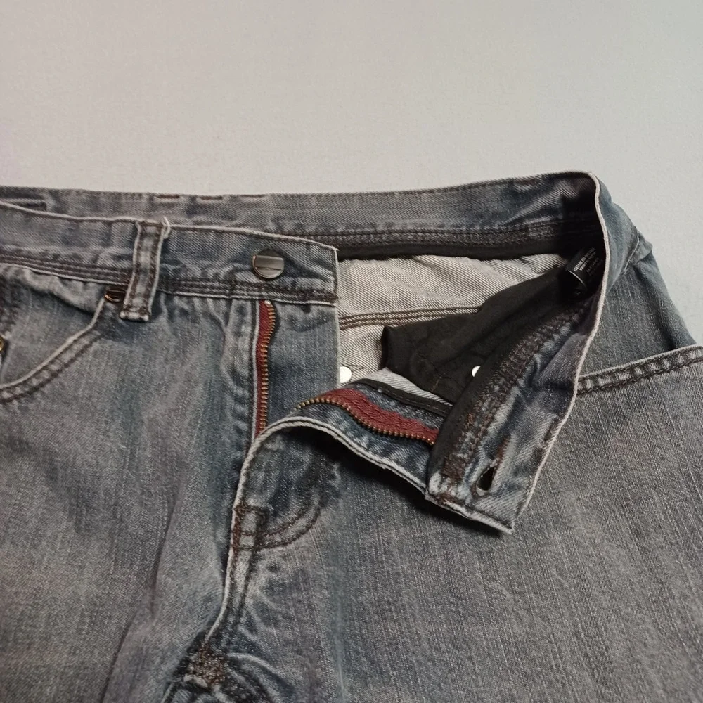 Comune Mens Slim Straight Leg Jeans Faded Grey Denim Size 32x30 Streetwear